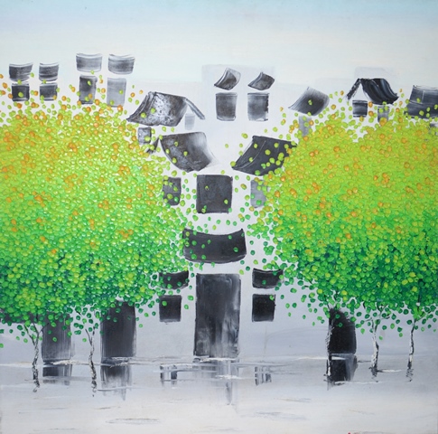 Tranh Sơn Dầu Phố